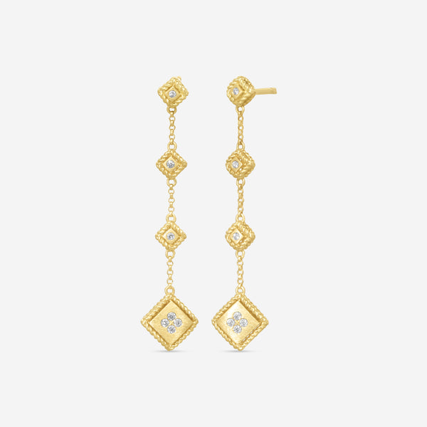 Roberto Coin 18K Yellow Gold Diamond Drop Earrings 7772920AYERX
