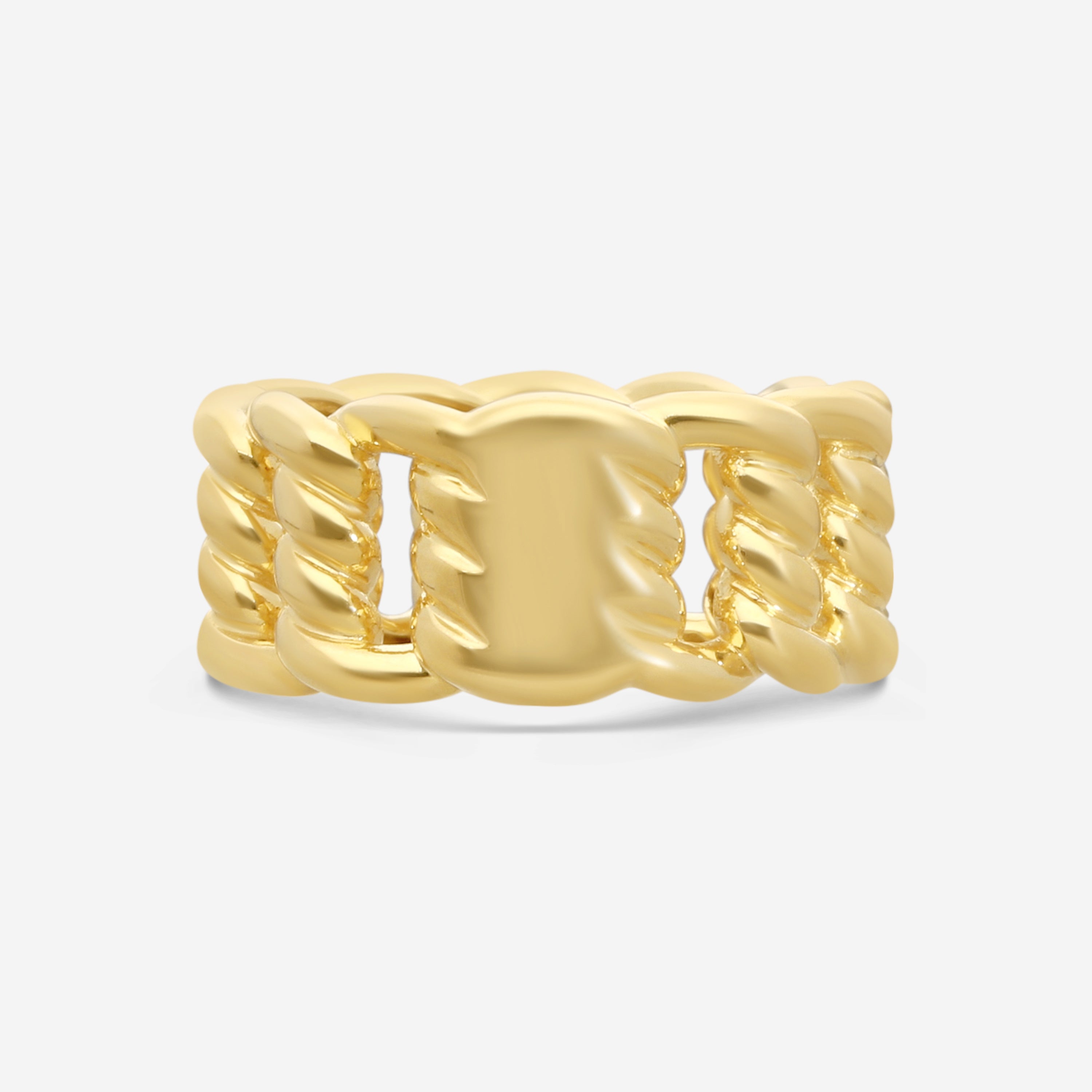 Roberto Coin Band 18K Yellow Gold Diamond Ring Sz. 7 7773242AY70X