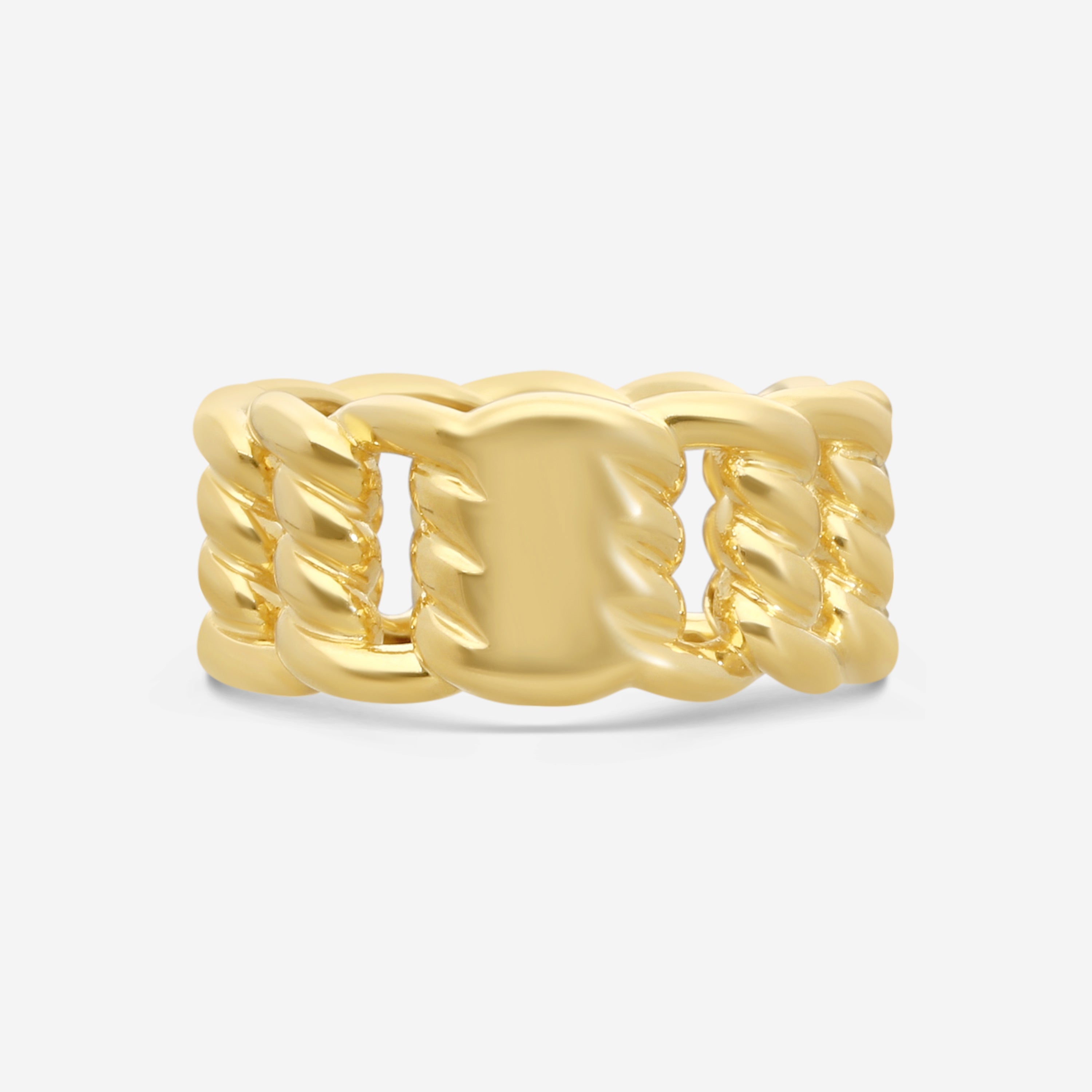 Roberto Coin Band 18K Yellow Gold Diamond Ring Sz. 7 7773242AY70X