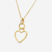 Roberto Coin 18K Yellow Gold Diamond Small Heart Pendant Necklace 7773504AYCHX