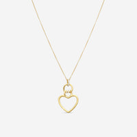 Roberto Coin 18K Yellow Gold Diamond Heart Pendant Necklace 7773505AYCHX