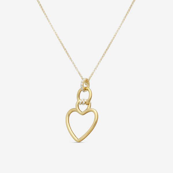 Roberto Coin 18K Yellow Gold Diamond Heart Pendant Necklace 7773505AYCHX