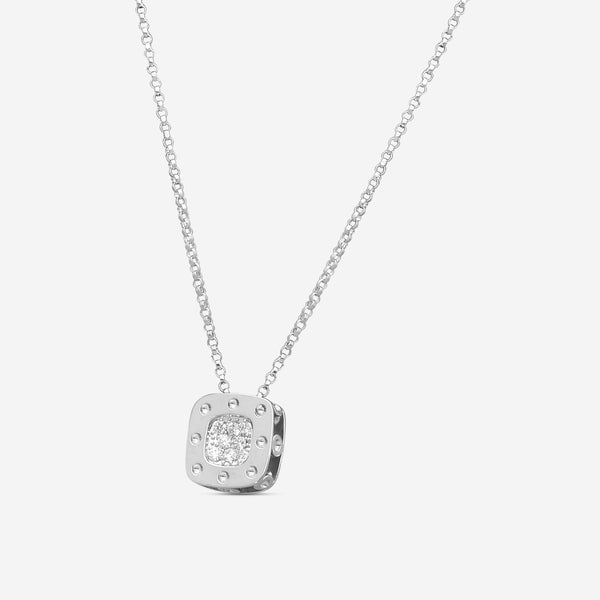 Roberto Coin Pois Moi 18K White Gold Diamond Pendant Necklace 777922AW18X0