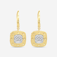 Roberto Coin Pois Moi 18K Yellow & White Gold Diamond Stud Earrings 777923AJERX0