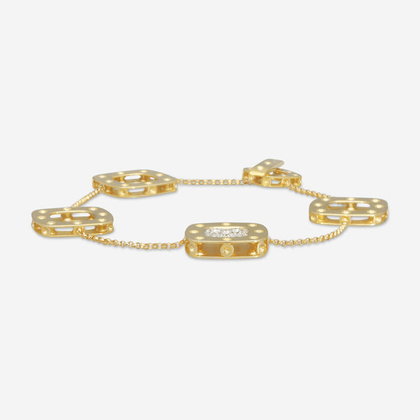 Roberto Coin Pois Moi 18K Yellow & White Gold Diamond Bracelet 777923AJLBX0 - THE SOLIST
