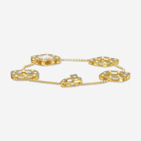 Roberto Coin Pois Moi 18K Yellow & White Gold Diamond Bracelet 777923AJLBX0 - THE SOLIST