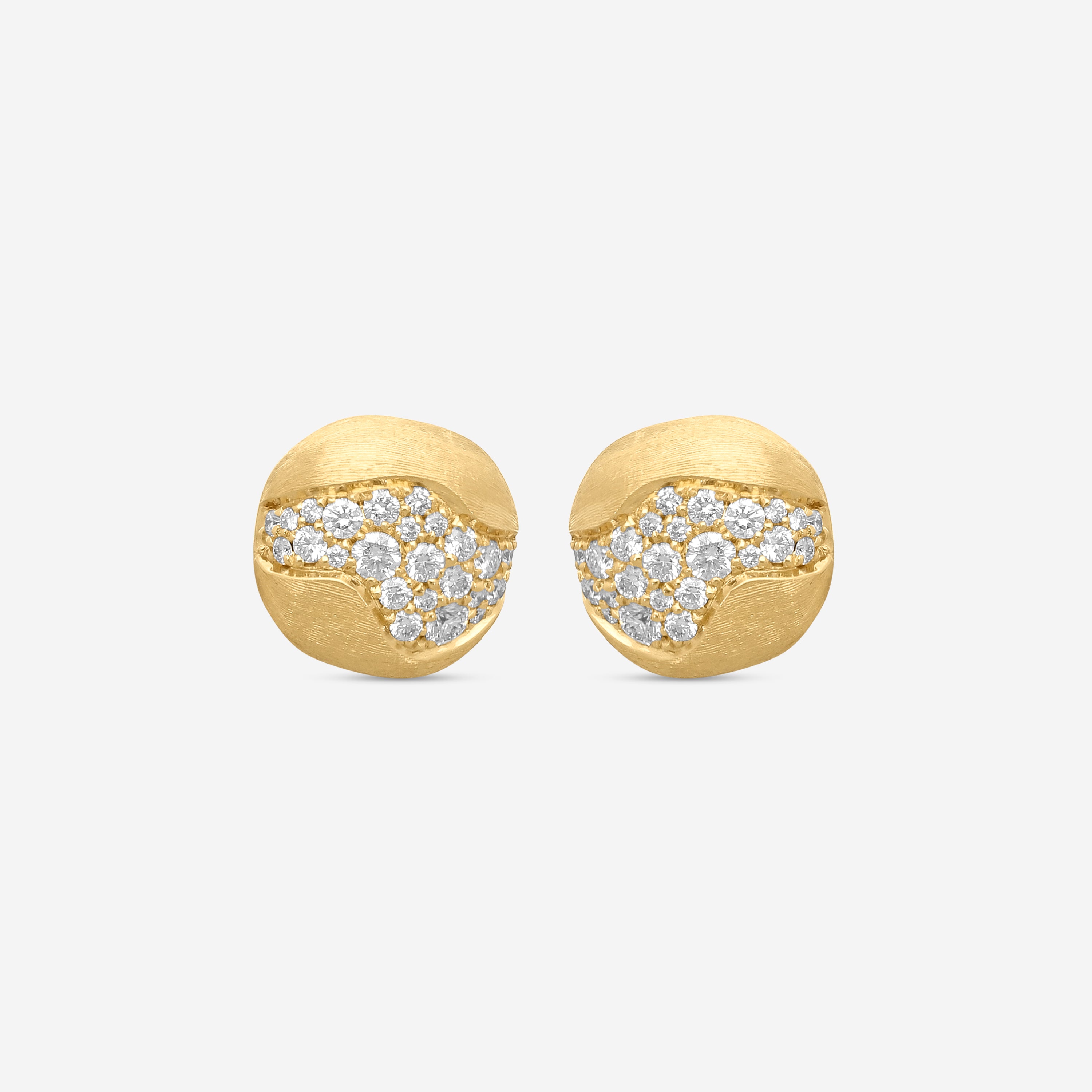 Marco Bicego Africa 18K Yellow Gold Diamond Stud Earrings OB1588_B_Y_02 - THE SOLIST