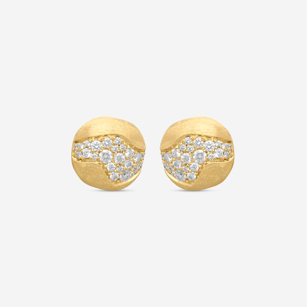 Marco Bicego Africa 18K Yellow Gold Diamond Stud Earrings OB1588_B_Y_02