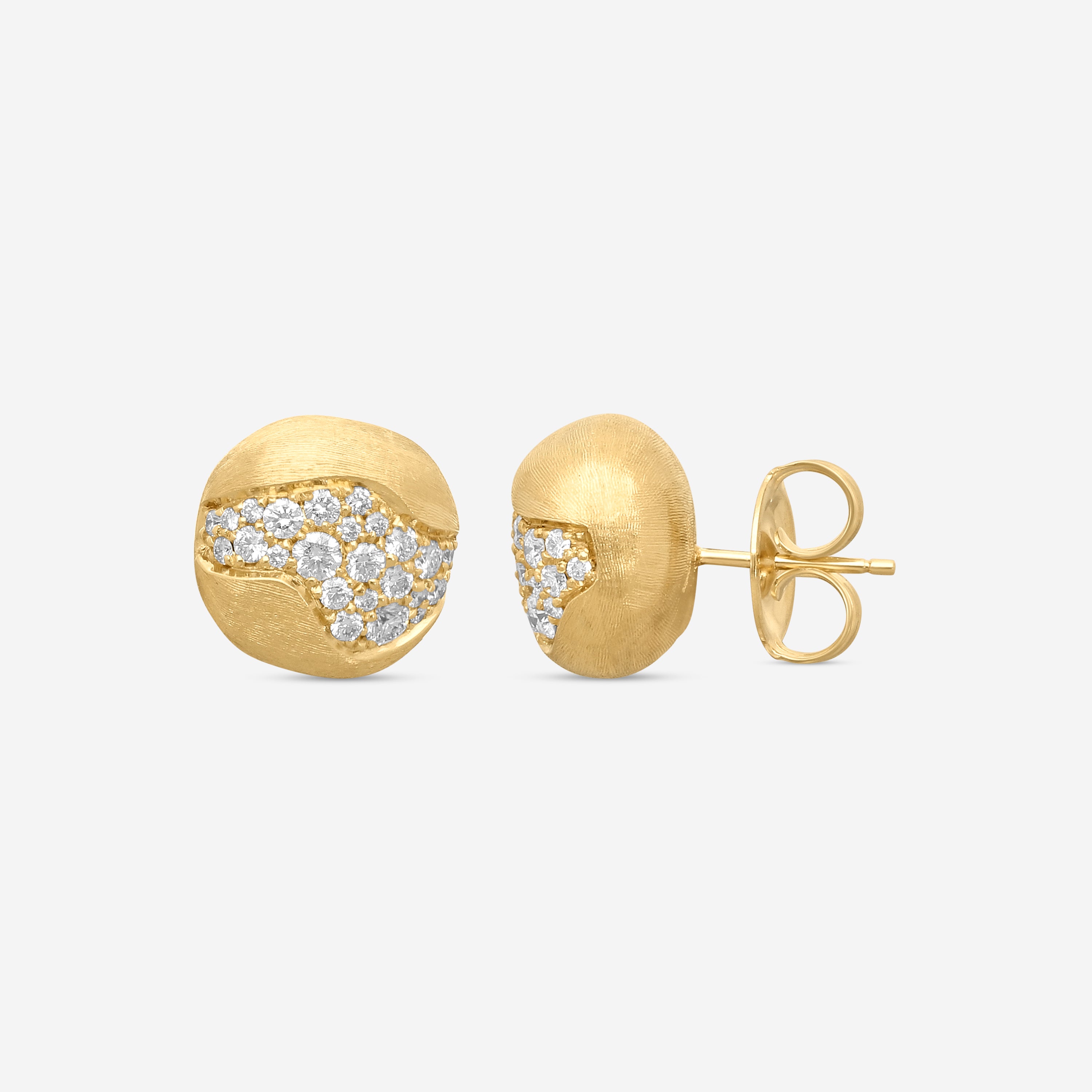 Marco Bicego Africa 18K Yellow Gold Diamond Stud Earrings OB1588_B_Y_02 - THE SOLIST