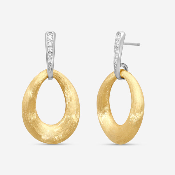 Marco Bicego Lucia 18K Yellow & White Gold Diamond Drop Earrings OB1723_B_YW_Q6