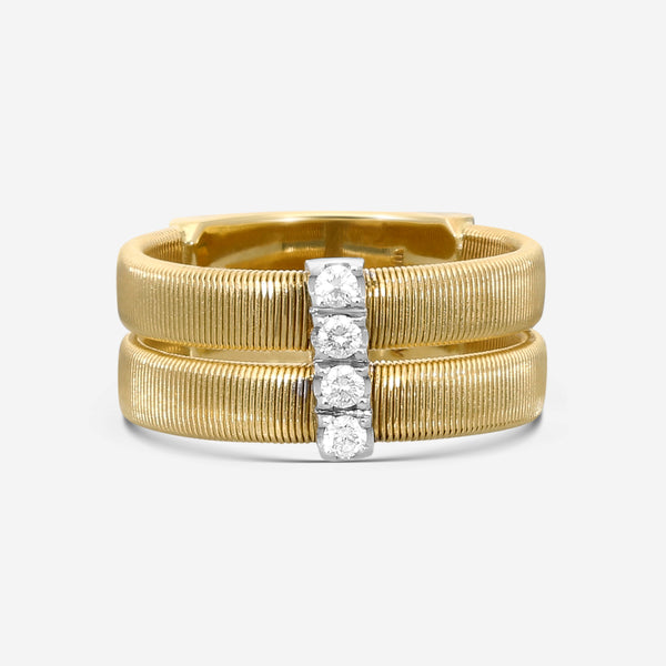 Marco Bicego Masai 18K Yellow & White Gold Diamond Ring Sz. 7 AG344_B_YW_M5