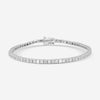 Crivelli 18K White Gold Diamond Alternating Line Tennis Bracelet B0319E-7 - THE SOLIST