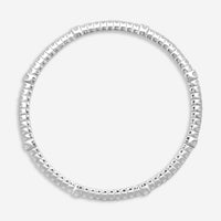 Crivelli 18K White Gold Diamond Flexible Tennis Bracelet B0386E-7 - THE SOLIST