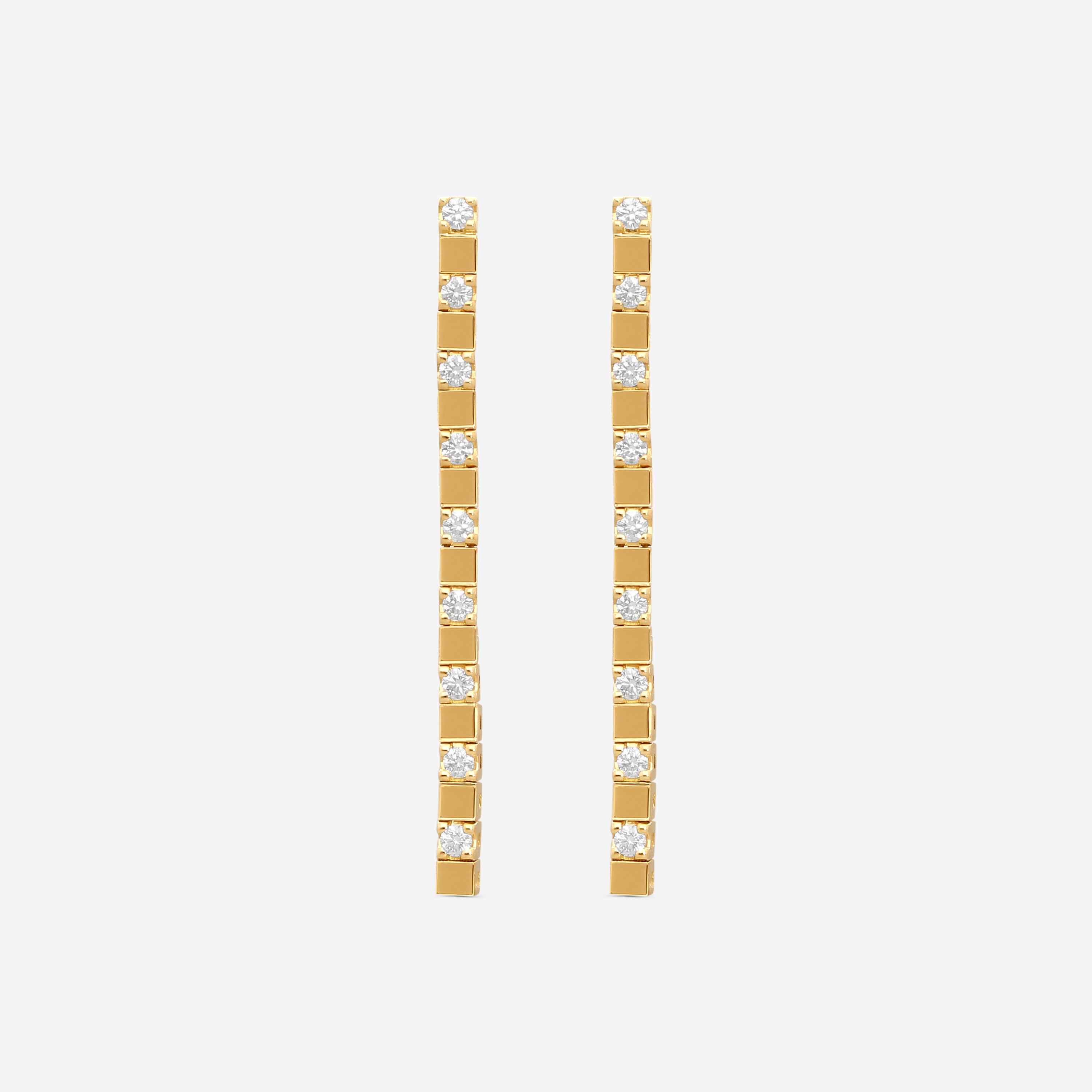 Crivelli 18K Gold Diamond Dangle Drop Earrings E028 - THE SOLIST