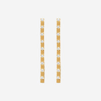 Crivelli 18K Gold Diamond Dangle Drop Earrings E028 - THE SOLIST