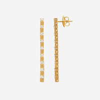 Crivelli 18K Gold Diamond Dangle Drop Earrings E028 - THE SOLIST