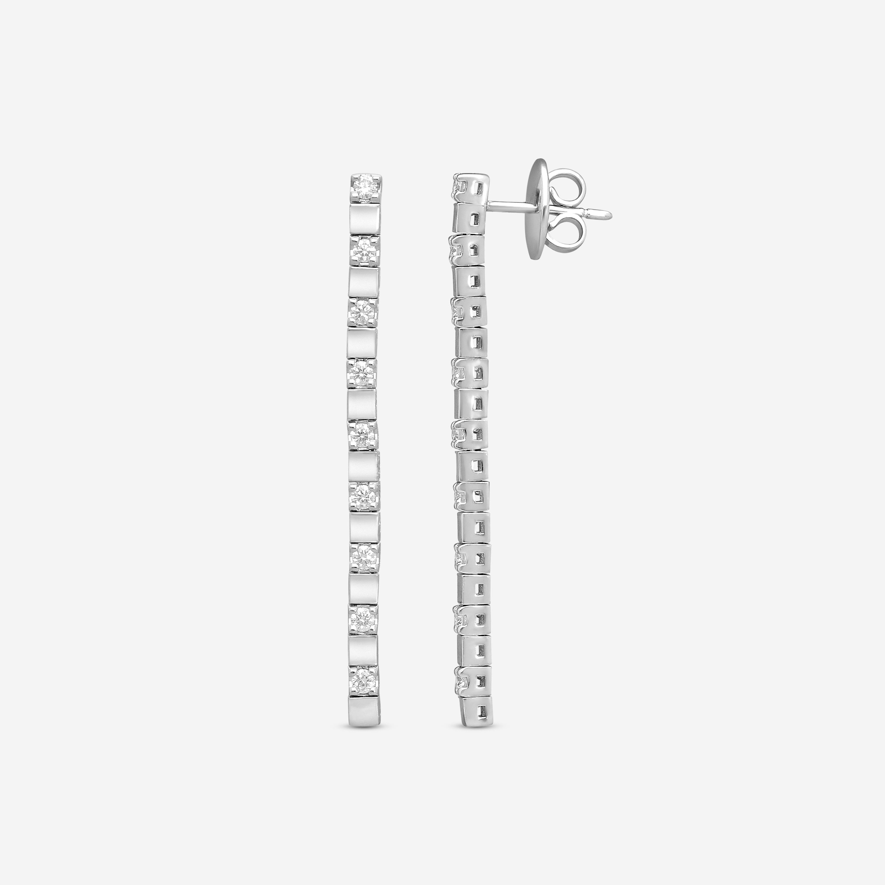 Crivelli 18K Gold Diamond Dangle Drop Earrings E028 - THE SOLIST