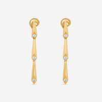 Crivelli 18K Yellow Gold Diamond Dangle Earrings E0324E