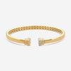 Crivelli Pillar 18K Yellow Gold Diamond Bangle Bracelet G0117E