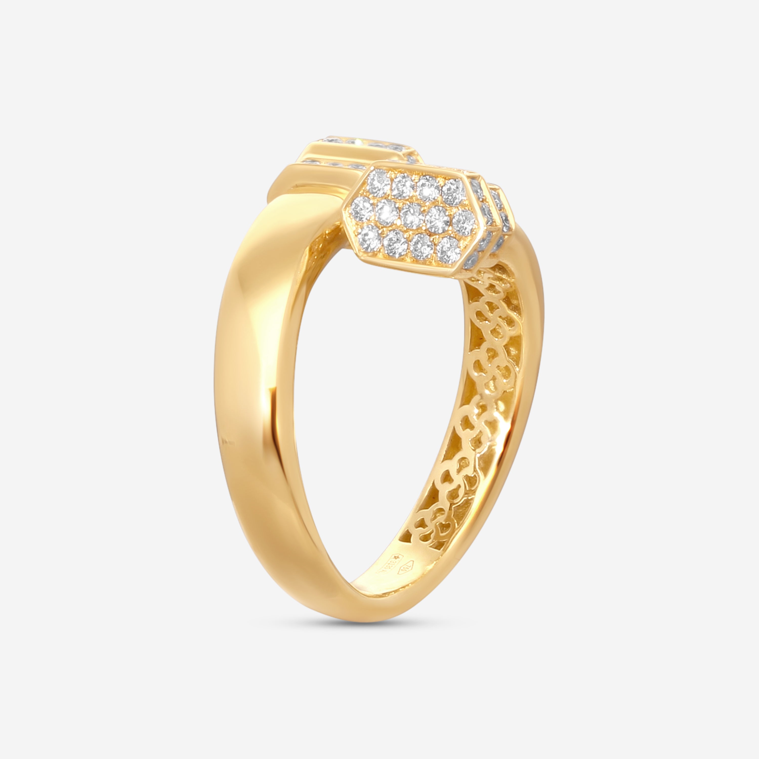 Crivelli 18K Yellow Gold Two-Headed Pillar Wrap Ring Sz. 7 R0312E-7 - THE SOLIST