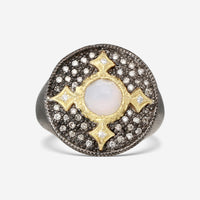 Armenta  18K Yellow Gold & Sterling Silver Diamond & Turkish Chalcedony Statement Ring 20513