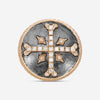 Armenta 14K Rose Gold & Grey Sterling Silver Diamond Cross Statement Ring Sz. 9 20646-1 - THE SOLIST