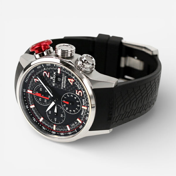 Edox Chronorally Chronograph Titanium Automatic Men's Watch 01129-TRCA-NCAR