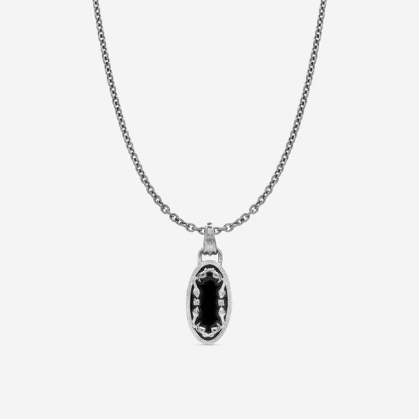 Armenta Romero Sterling Silver & Dark Taupe Enamel Diamond Enhancer 20829