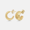 Ina Mar 14K Yellow Gold Flat Band Hoop Earrings 21/3368