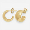 Ina Mar 14K Yellow Gold Flat Band Hoop Earrings 21/3368