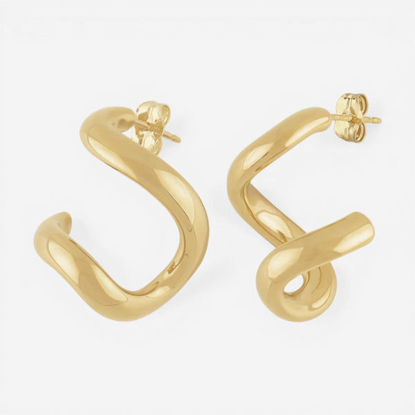 Ina Mar 14K Yellow Gold Freeform Twist Drop Earrings 21/3372