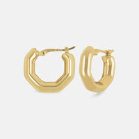 Ina Mar 14K Yellow Gold Octagon Hoop Earrings 21/4216