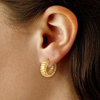 Ina Mar 14K Yellow Gold Multi Twist Hoop Earrings 21/4219