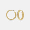 Ina Mar 14K Yellow Gold Spiral Twist Hoop Earrings 21/4259