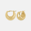 Ina Mar 14K Yellow Gold Puff Bottom Hoop Earrings 21/451