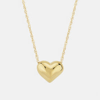 Ina Mar 14K Yellow Gold Puffed Heart Pendant Necklace 21/606