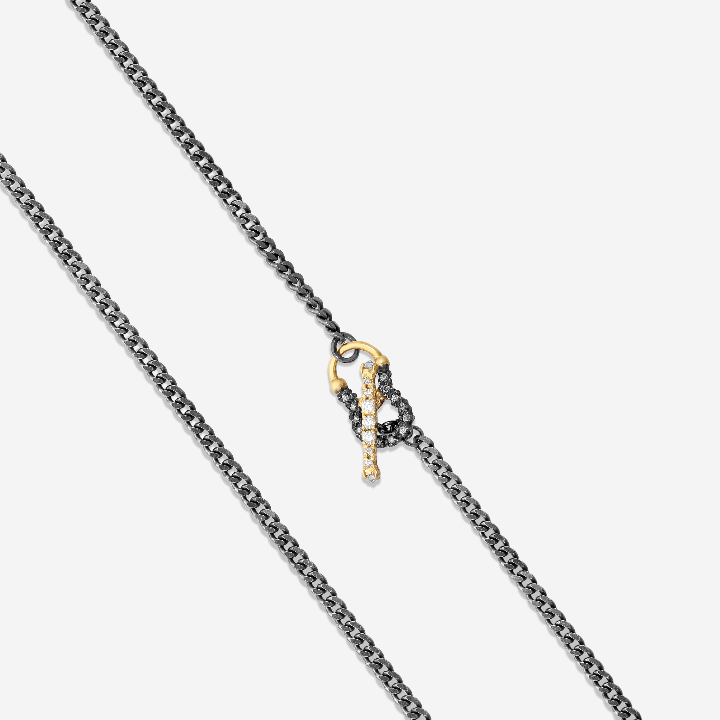 Armenta 18K Yellow Gold & Grey Sterling Silver Diamond Necklace 21111