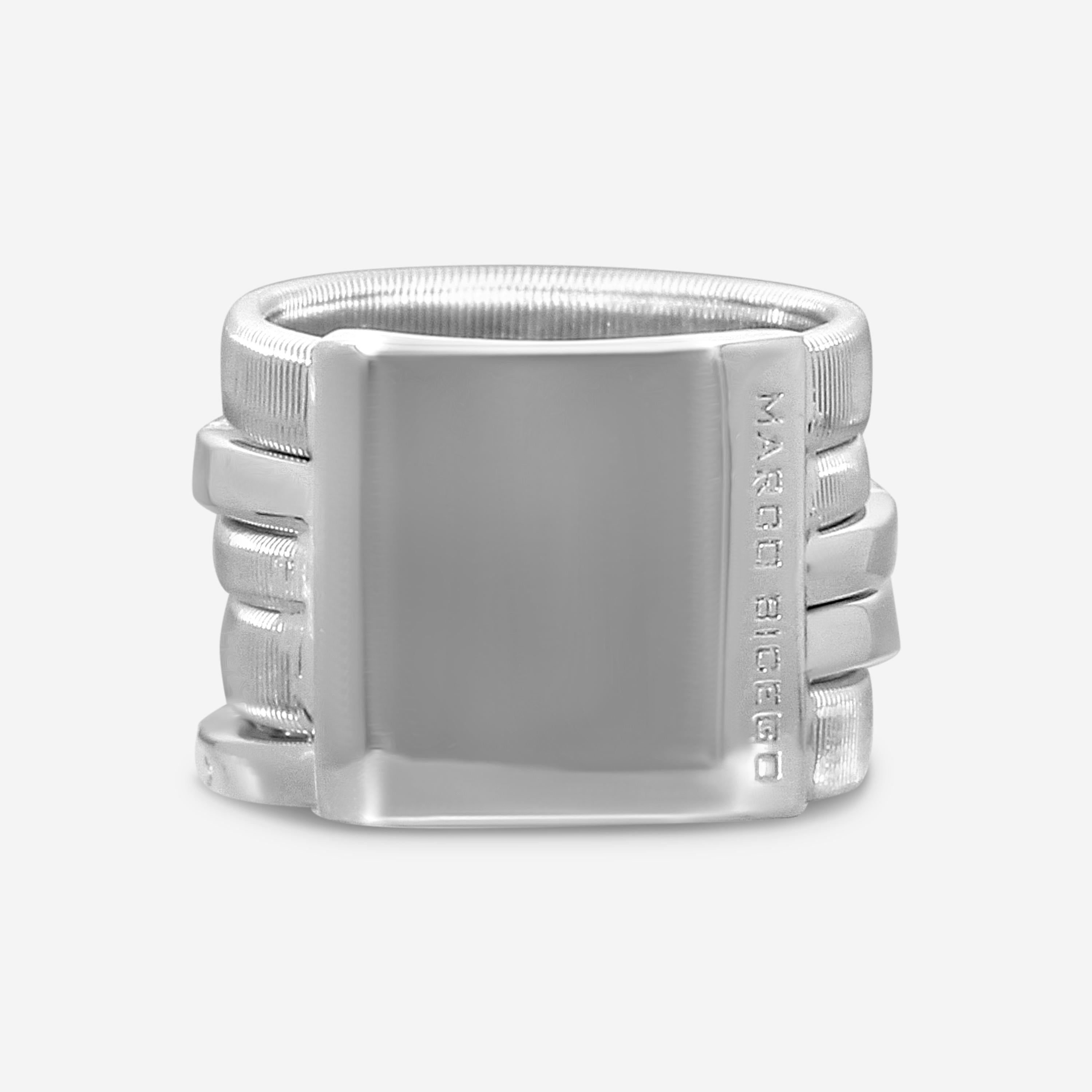 Marco Bicego Masai 18K White Gold Diamond 5-Strand Band Ring Sz. 7 AG331_B_W_01