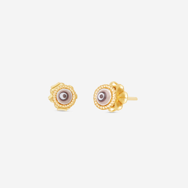Armenta 14K Rose Gold & Enamel Evil Eye Stud Earrings 21371 - THE SOLIST