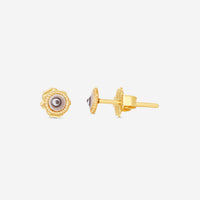 Armenta 14K Rose Gold & Enamel Evil Eye Stud Earrings 21371