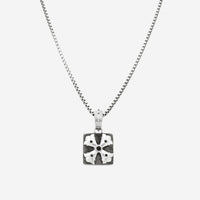 Armenta Blackened Sterling Silver Black Sapphire Pendant Necklace 21386