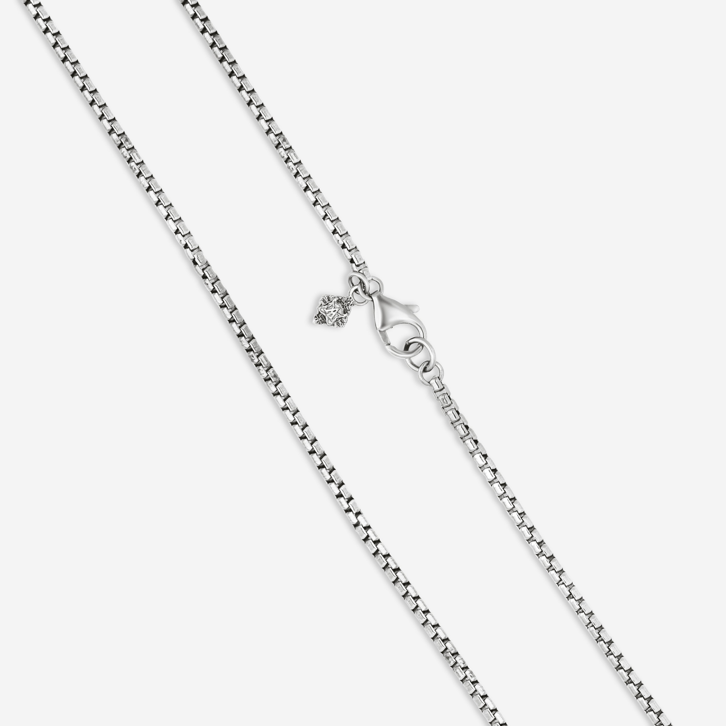 Armenta Blackened Sterling Silver Black Sapphire Pendant Necklace 21386