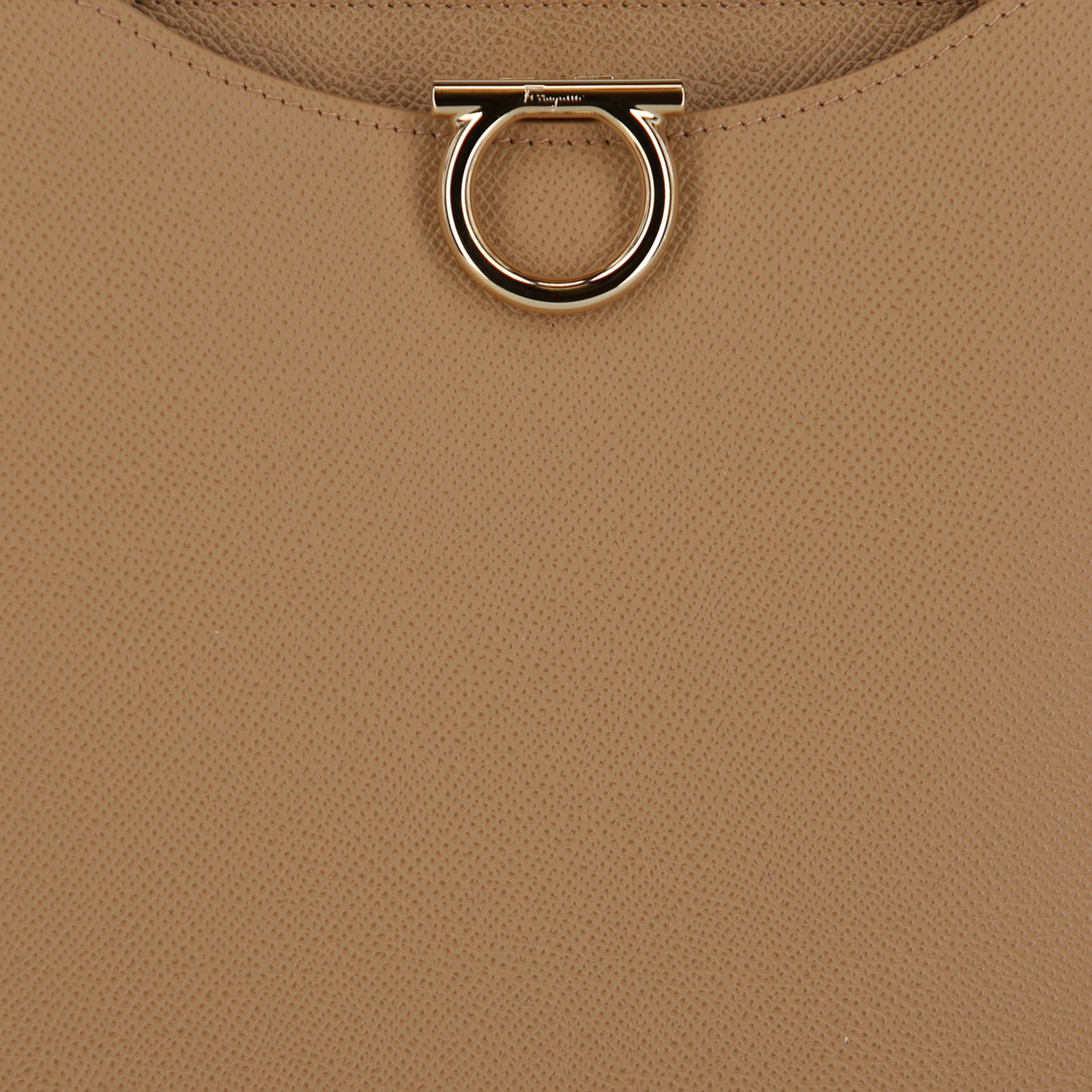 Ferragamo Gemini Camel Leather Women's Shoulder Bag 213935-760963