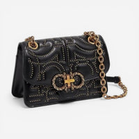 NEW SALVATORE FERRAGAMO Quilting Women's 716807 Black Shoulder Bag MSRP $2400 - THE SOLIST