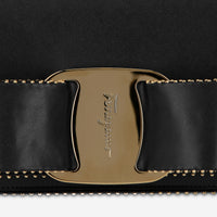 Ferragamo Vara Bow Black Leather Women's Crossbody Bag 21O002-719511