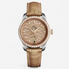Omega Seamaster Aqua Terra 18K Rose Gold Diamond Automatic Ladies Watch 220.28.34.20.59.001