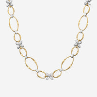 Marco Bicego Marrakech Onde 18K Yellow & White Gold Diamond Necklace CG823_B3_YW_M5