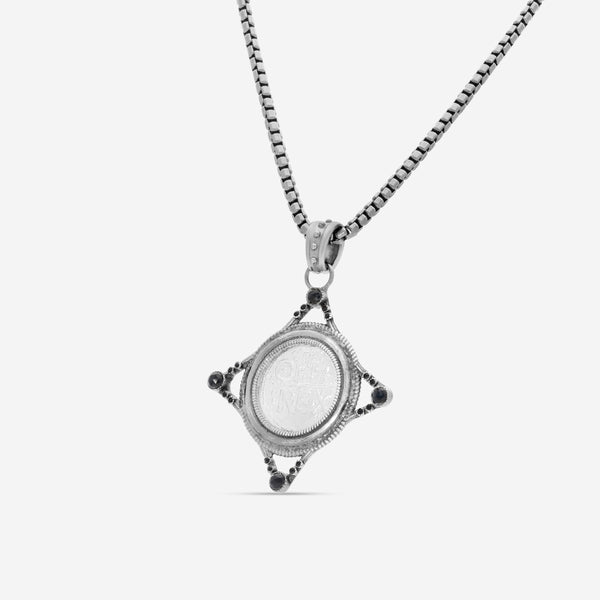 Armenta Sterling Silver Sapphire Pendant Necklace 22296