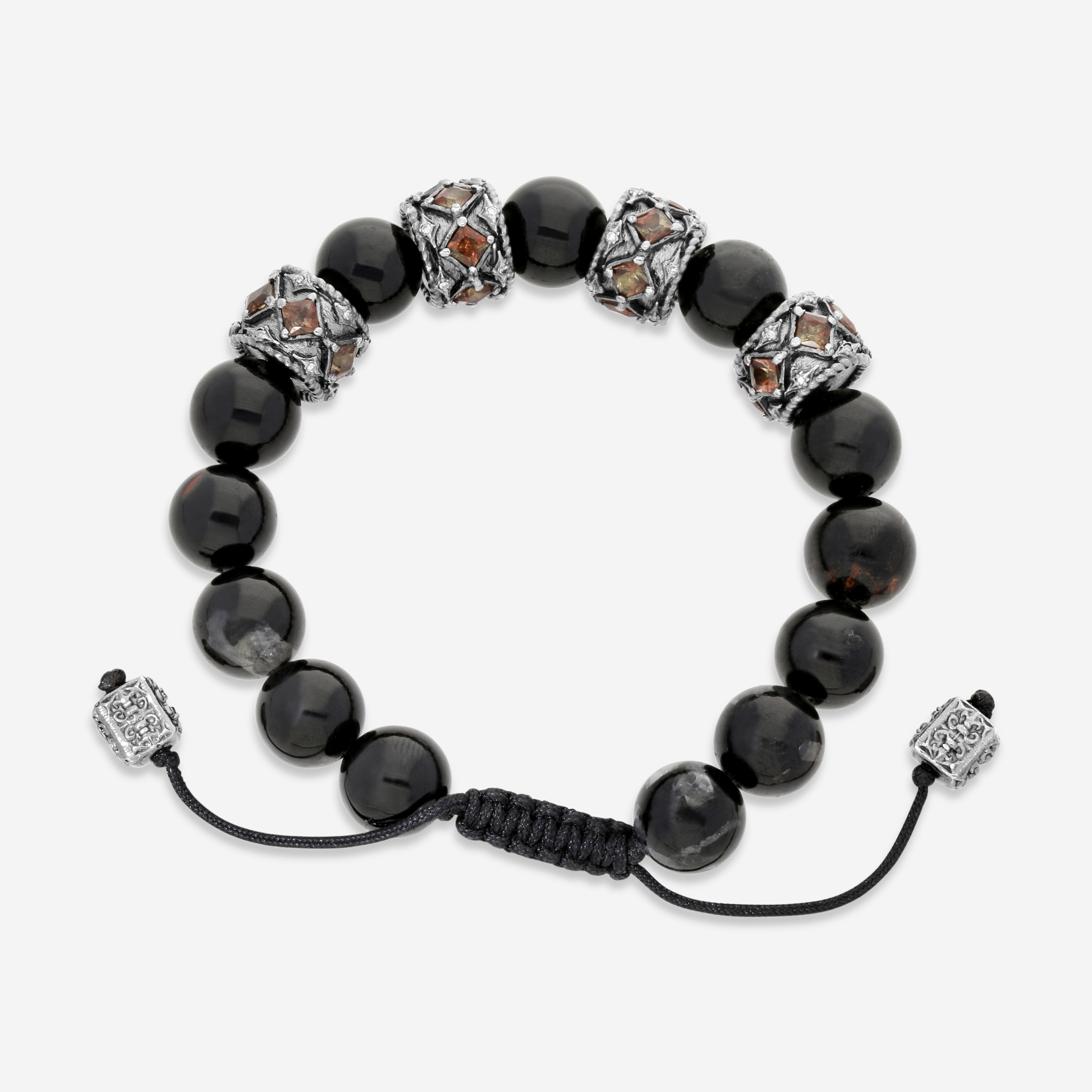 Armenta Sterling Silver Gemstone Beaded Bracelet 22342