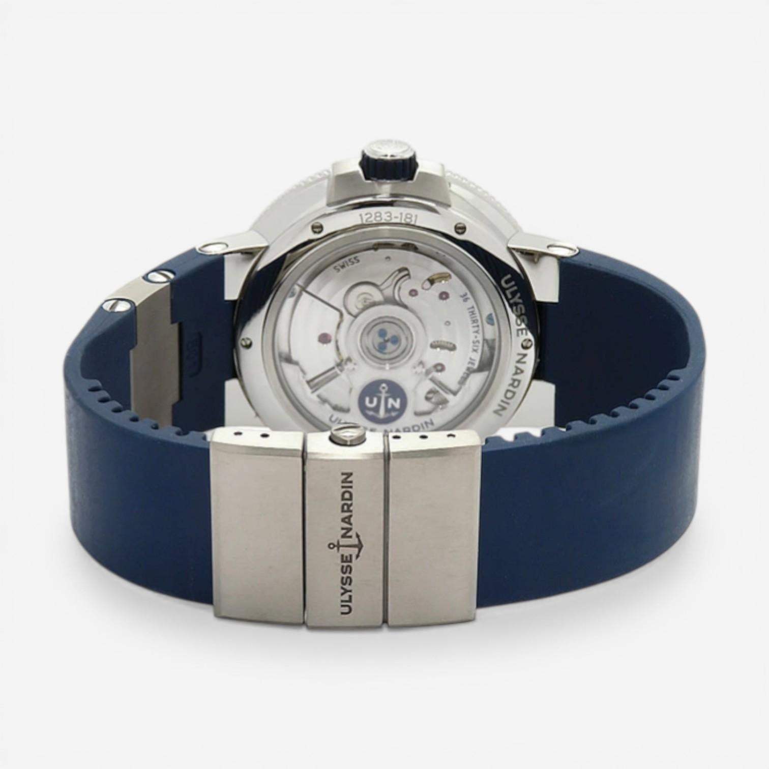 Ulysse Nardin Marine Tourbillon Stainless Steel Automatic Men's Watch 1283-181/E